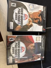 Tiger Woods PGA Tour 2004 And 2005 For Sony PlayStation 2 Manuals Included