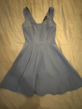 Lulus Blue Fit & Flare Party Dress Small