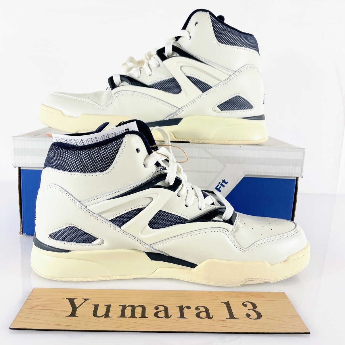 Size 9 - Reebok Pump Omni Zone 2 Chalk Vector Navy for sale online