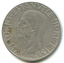Italy 1 lire Victor Emmanuel III 1939 R n°6287