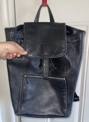 バッグ 90s Old coach 5408 Black backpack Coach Unisex Vintage 90's Large Black Leather Backpack 5408