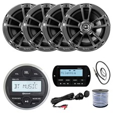 JBL PRV175 Radio Receiver, 4X 6.5" Speaker, USB/AUX Mount, Remote, Antenna, Wire