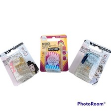 Lot of 3 Invisibobble Disney Princess  Crayola No-Ouch Hair Rings 15 ct total