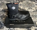 Harley Davidson Scout Steel Toe Leather Boots, Size 7.5, New In Box