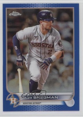 2022 Topps Chrome Blue Refractor 33/150 Alex Bregman #141 2oe