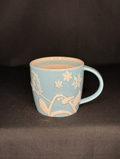 Starbucks Coffee 8oz Cup Holiday 2007 w/3D Penguins, Christmas Trees, Snowflakes