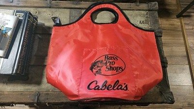 Red Bass Pro Cabelas Insulated Drink Carry Bag With Bottle Opener