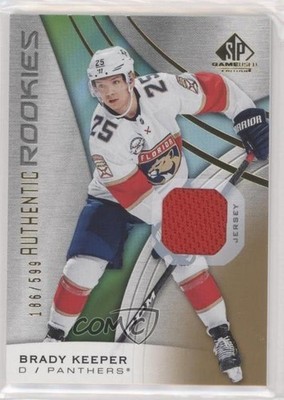 2019 SP Game Used Edition Gold Jersey Relics 186/599 Brady Keeper Rookie RC 02v3