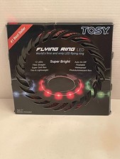 TOSY Super Bright LEDs Frisbee Flying Ring Smart Modes, Glow Red Color.