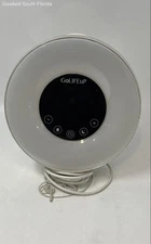 Go-LIFE-UP White Portable Classic Alarm Clock Radio And Lamp Not Tested