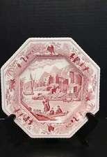 Vintage Spode Archive Sutherland Collection 'Caramanian' Octagonal Plate