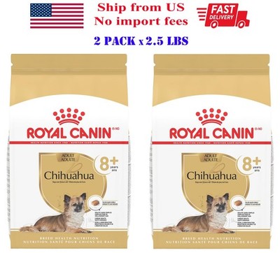 Royal Canin Chihuahua Adult 8+ Breed Specific Senior Dry Dog Food, 5 lbs