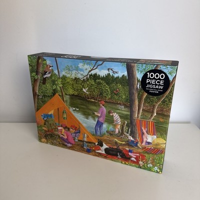 WHSmith 1000 Teile Puzzle Ein Tag in der Natur Angeln-NEU