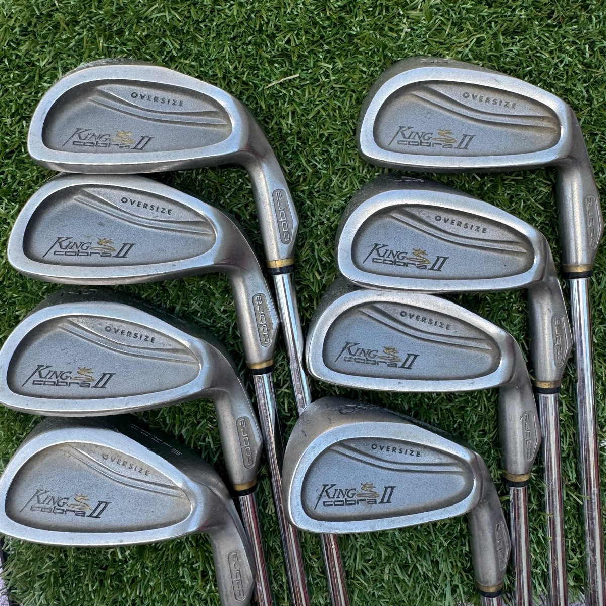 Cobra King Cobra II Oversize 3-PW Irons Stiff Flex Steel Shaft