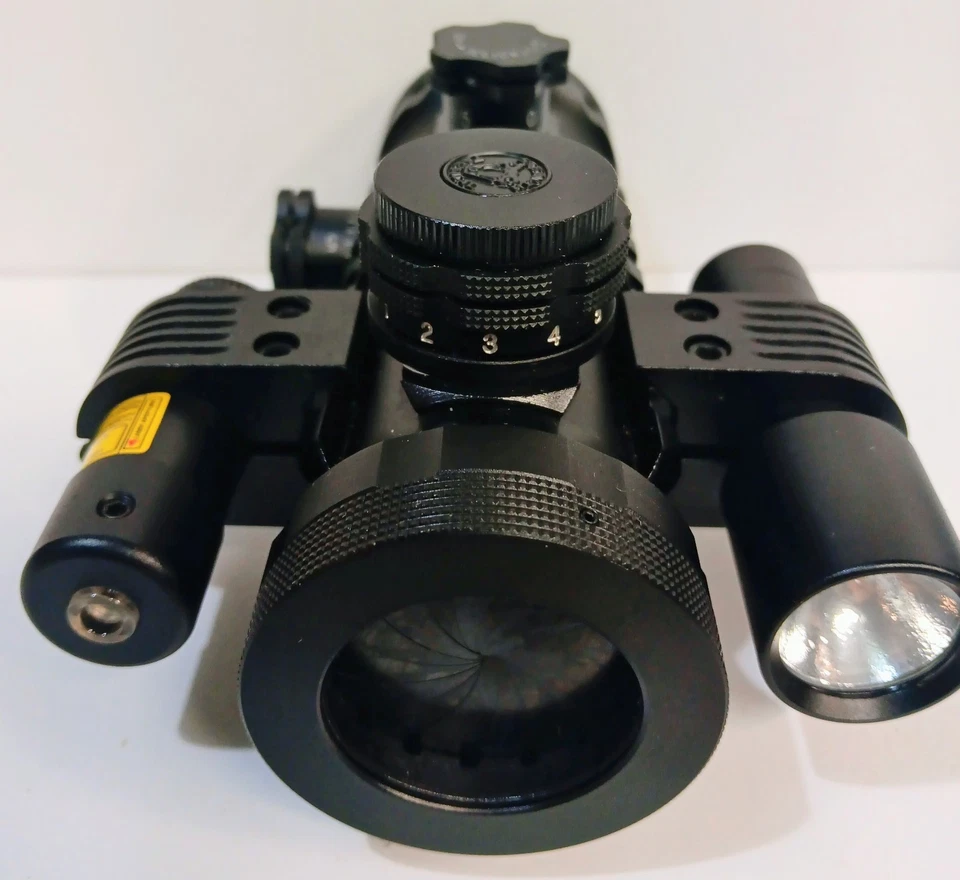 BSA Stealth 战术 STSRD30L 照明红点瞄准器 带激光手电筒 全新 — 第 3/4 张图片