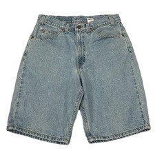 Vintage Levi  s 550 Shorts Men  s Size 32 Light Wash Orange Tab