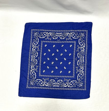 Vintage Paisley dunkelblau Baumwolle Bandana Schal - 19 Zoll Quadrat