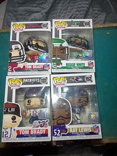Funko Pop Vinyl Tom Brady -157 Tom Brady -137 Reggie White -150 Ray Lewis -152