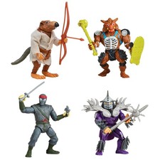 PlayMates Teenage Mutant Ninja Turtles Classic Movie Star Mutants 4-Pack Bund...