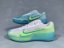 Nike Zoom Vapor 11 Hardcourt Tennis Shoes White Lime Jade DR6965-104 Women's 9.5