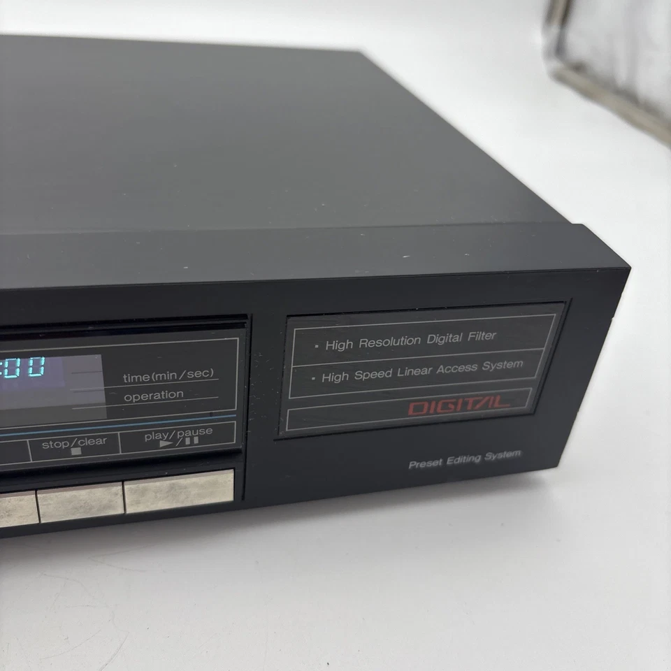 Bom Vintage Anos 80 Panasonic SL-P3500 CD Player Disco Compacto Japão Testado FUNCIONA - Imagem 4 de 4