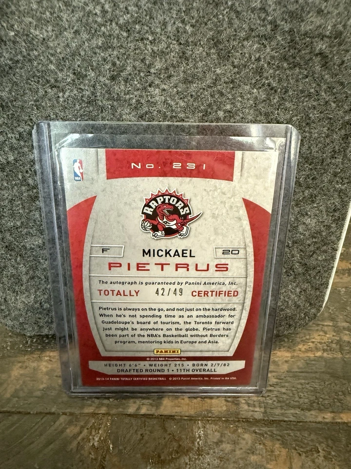 2013-14 Totally Certified - Signatures Mickael Pietrus #231 Totally Silver (AU) - Image 2 of 2