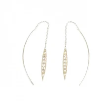 Authentic K10YG Diamond Earrings 0.04CT  #230-000-113-2884