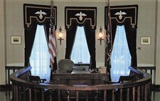 Herbert Hoover Presidential Library West Branch Iowa Interior Vtg Postcard I39