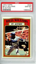 1972	Topps	Billy	Williams IA	440 PSA 10 Cubs