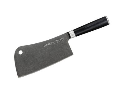 SAMURA MO-V MANNAIA STONEWASH Cleaver Küchenmesser Kochmesser AUS-8 Stahl 