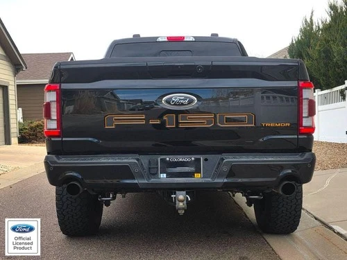 Fits 2021-2026 Ford F150 tailgate F-150 letter With Outlines Sticker Vinyl Decal