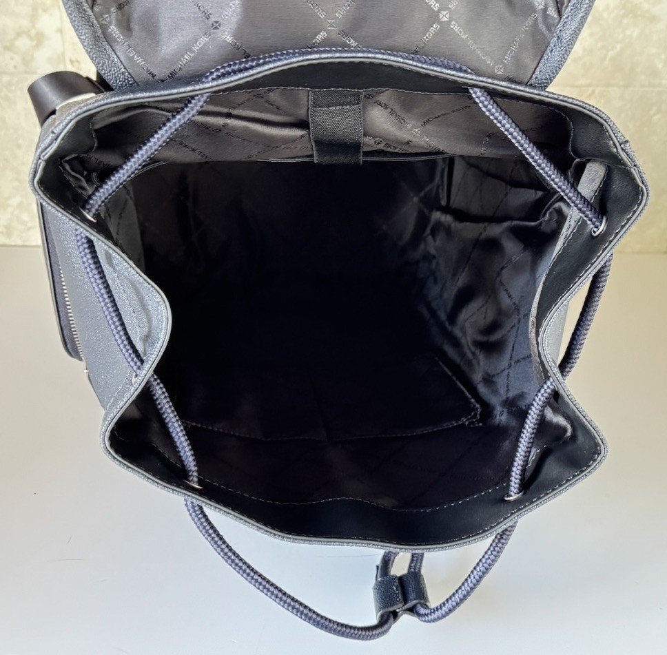 Michael Kors Cooper Large Utility City Backpack MK Dark Navy/Light Sky image 8