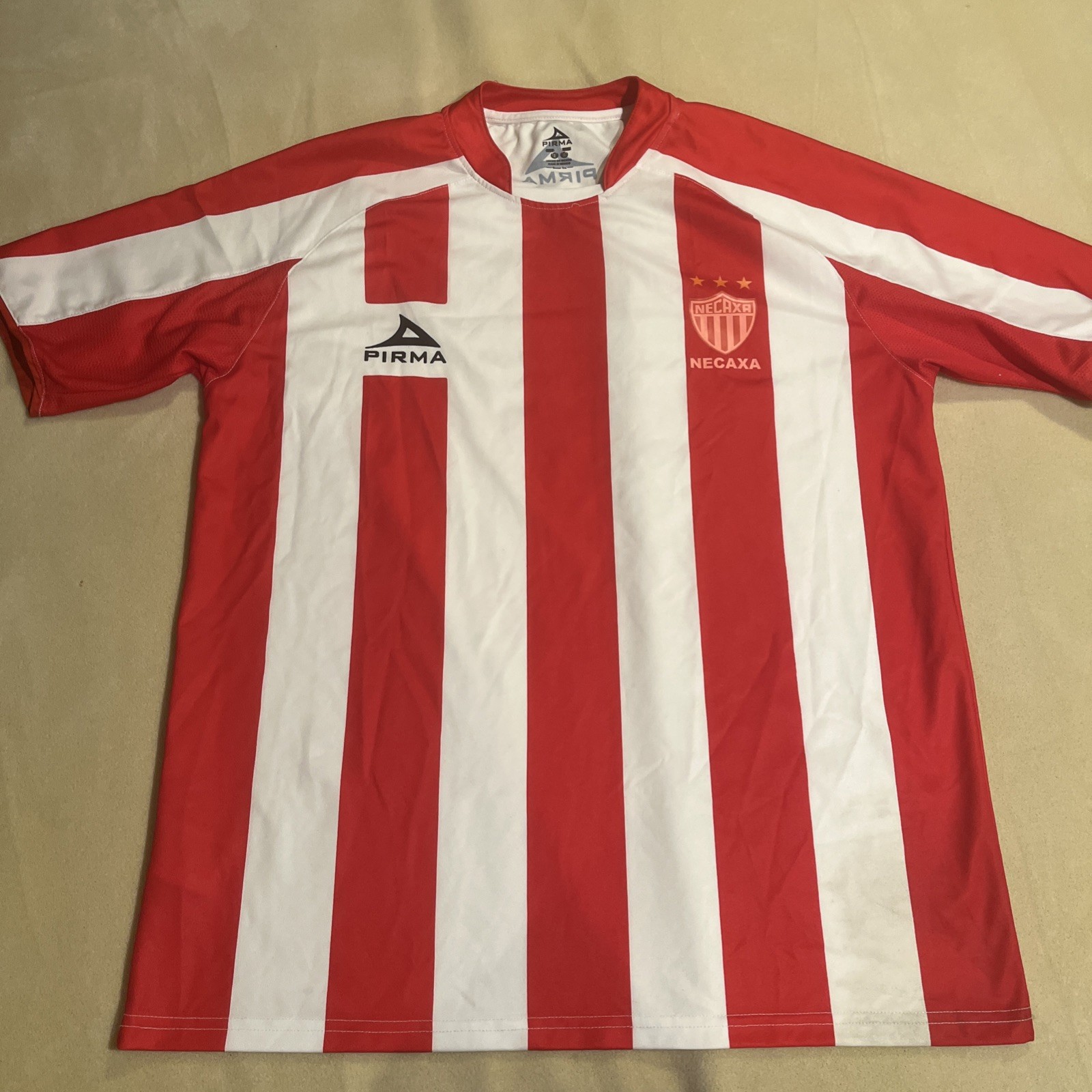 NECAXA RAYOS JERSEY Pirma Brazil HOME Soccer Men's Size XL 