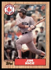 Jim Rice Boston Red Sox 1987 Topps #480 Vintage Baseball Card