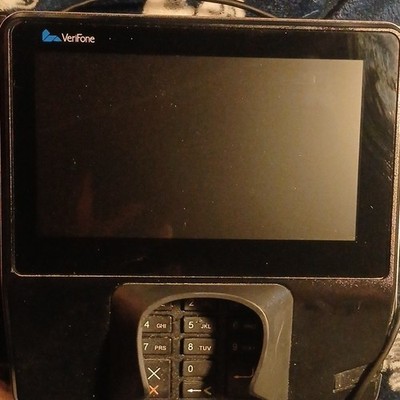 Verifone p400 payment terminal pos credit card reader w/ cable and