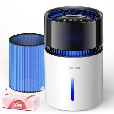 3L Humidifier Mist-Free Evaporative Top Fill USB Sleep Mode Timer Quiet