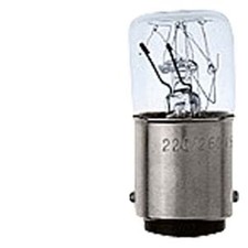 1 pc SIEMENS 8WD4328-1XX Lamp,Incandescent,24 VAC,5W,BA15d Base,For 50mm/70mm S