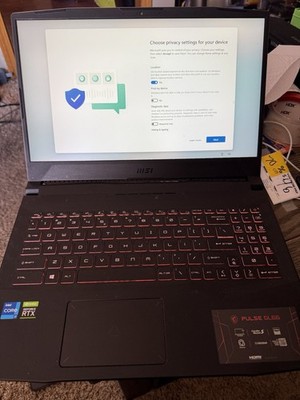MSI Pulse GL66 Gaming Laptop Intel Core i7 RTX 3050  15.6'' Windows 11 Black