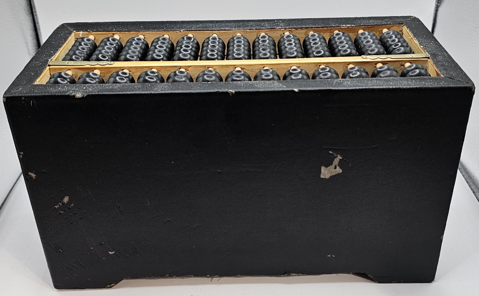 10" Vintage Chinese Wooden Abacus Storage Box