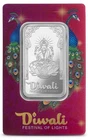 2024 PAMP Suisse Diwali 1 oz Silver Bar Assay Lakshmi Design Peacock -Last One!
