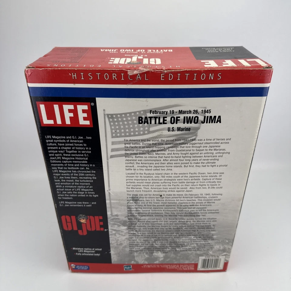 Figura Hasbro Historical GI Joe US Marine Battle of Iwo Jima 2001 nueva/caja abierta Foto 4 de 4