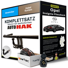 Für OPEL Insignia A Typ G09 Anhängerkupplung abnehmbar +eSatz 7pol 13-17 AHK