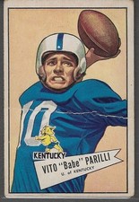 1952 Bowman Large #44 Vito Babe Parilli (RC) (G) Green Bay Packers