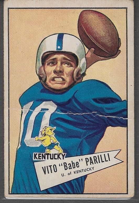 1952 Bowman Large #44 Vito Babe Parilli (RC) (G) Green Bay Packers