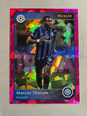 2024-25 Topps Merlin UCC Magenta Atomic Marcus Thuram #197 Inter Milan
