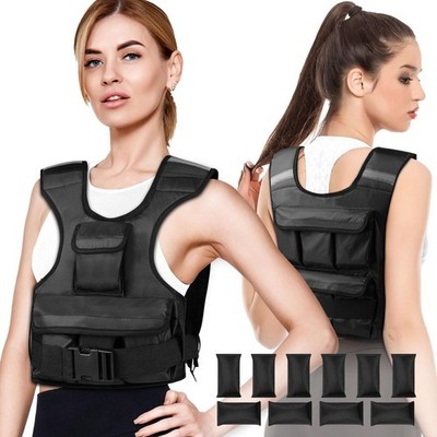 Adjustable Weighted Vest 0-18 lbs for Women - Customizable Strength Training, Br