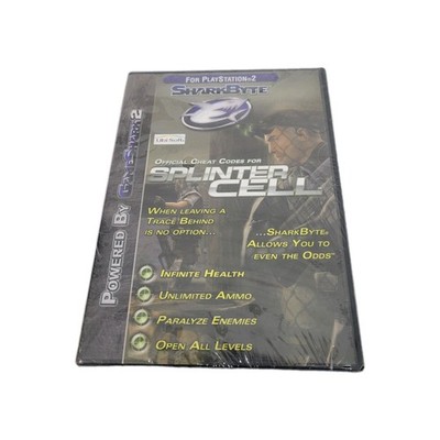 Gameshark PS2 Official Cheat Codes Splinter Cell PlayStation 2 New Sealed !