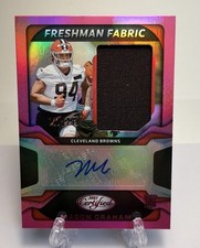 2025 Panini Certified Mason Graham Freshman Fabric Auto Pink Mirror / 299 RC