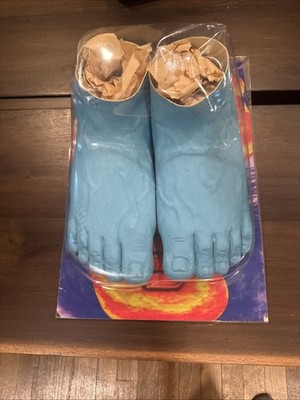 Imran Potato Caveman Slippers Blue
