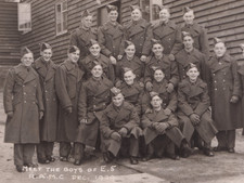 1939 WW2 RAMC Soldier Group RPPC Royal Army Medical Corps Military Photo